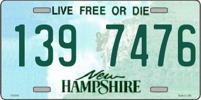 NH license plate 1397476