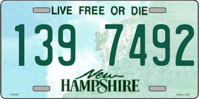 NH license plate 1397492