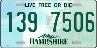 NH license plate 1397506