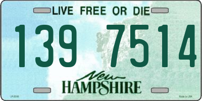 NH license plate 1397514
