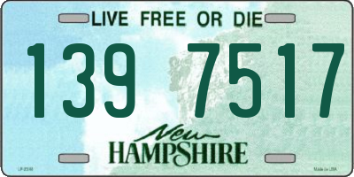 NH license plate 1397517