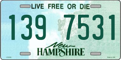 NH license plate 1397531