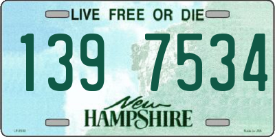 NH license plate 1397534