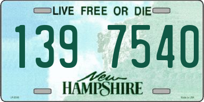 NH license plate 1397540
