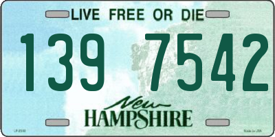 NH license plate 1397542