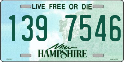 NH license plate 1397546