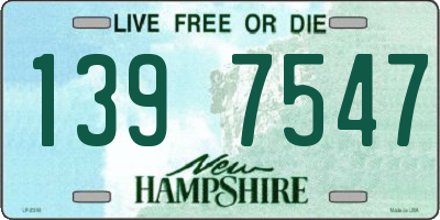 NH license plate 1397547