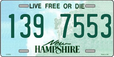 NH license plate 1397553