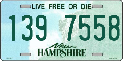 NH license plate 1397558