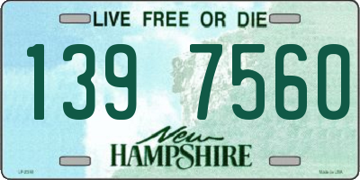 NH license plate 1397560