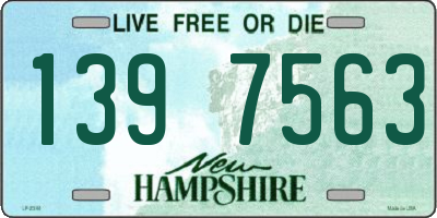 NH license plate 1397563