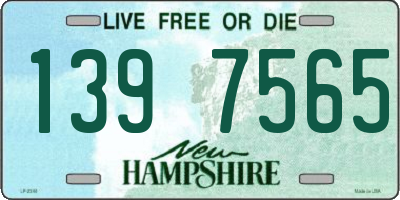 NH license plate 1397565