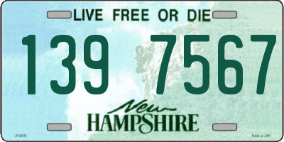 NH license plate 1397567