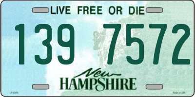 NH license plate 1397572