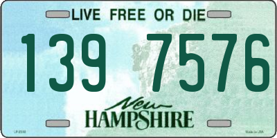 NH license plate 1397576