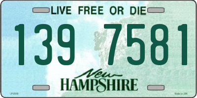 NH license plate 1397581