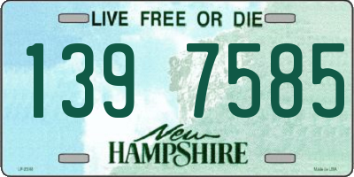 NH license plate 1397585