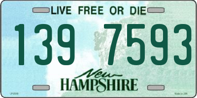 NH license plate 1397593