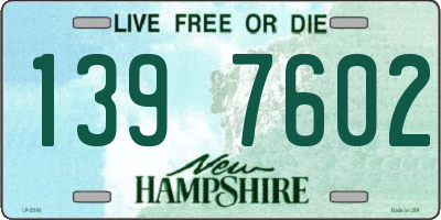 NH license plate 1397602
