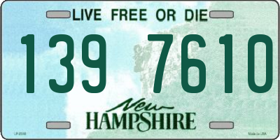 NH license plate 1397610
