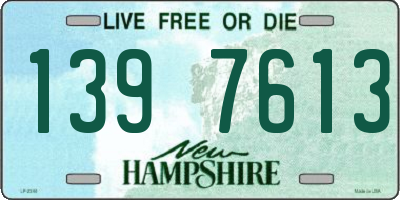 NH license plate 1397613