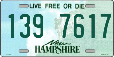 NH license plate 1397617