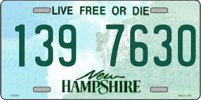 NH license plate 1397630