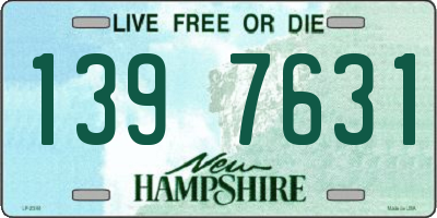 NH license plate 1397631