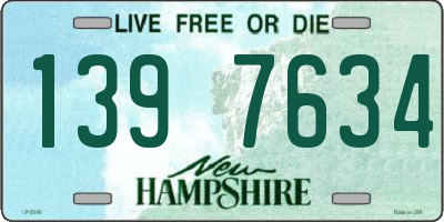 NH license plate 1397634