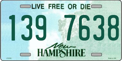 NH license plate 1397638