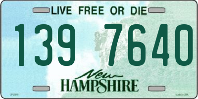 NH license plate 1397640