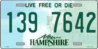 NH license plate 1397642