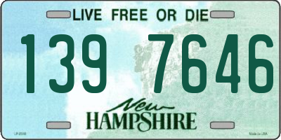 NH license plate 1397646