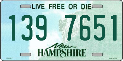 NH license plate 1397651