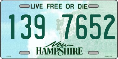 NH license plate 1397652