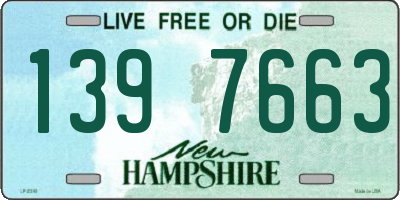 NH license plate 1397663