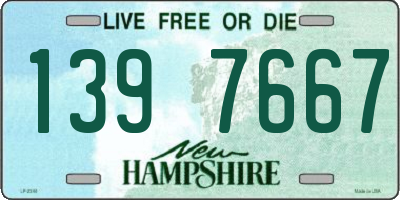NH license plate 1397667
