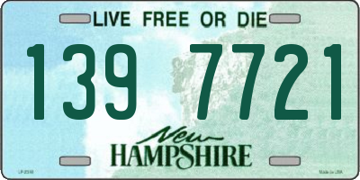 NH license plate 1397721