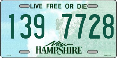 NH license plate 1397728