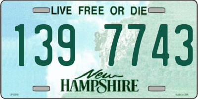 NH license plate 1397743