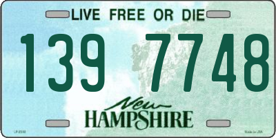 NH license plate 1397748