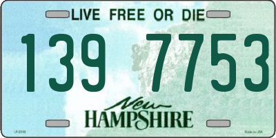 NH license plate 1397753