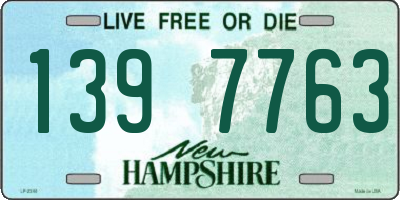 NH license plate 1397763