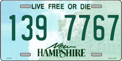 NH license plate 1397767
