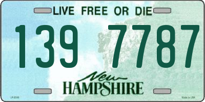 NH license plate 1397787