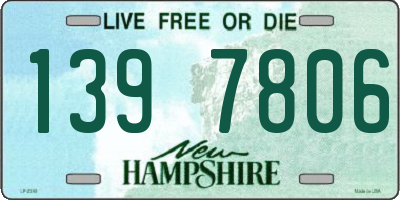 NH license plate 1397806