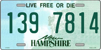 NH license plate 1397814