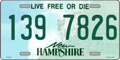 NH license plate 1397826