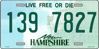 NH license plate 1397827