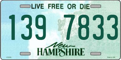 NH license plate 1397833